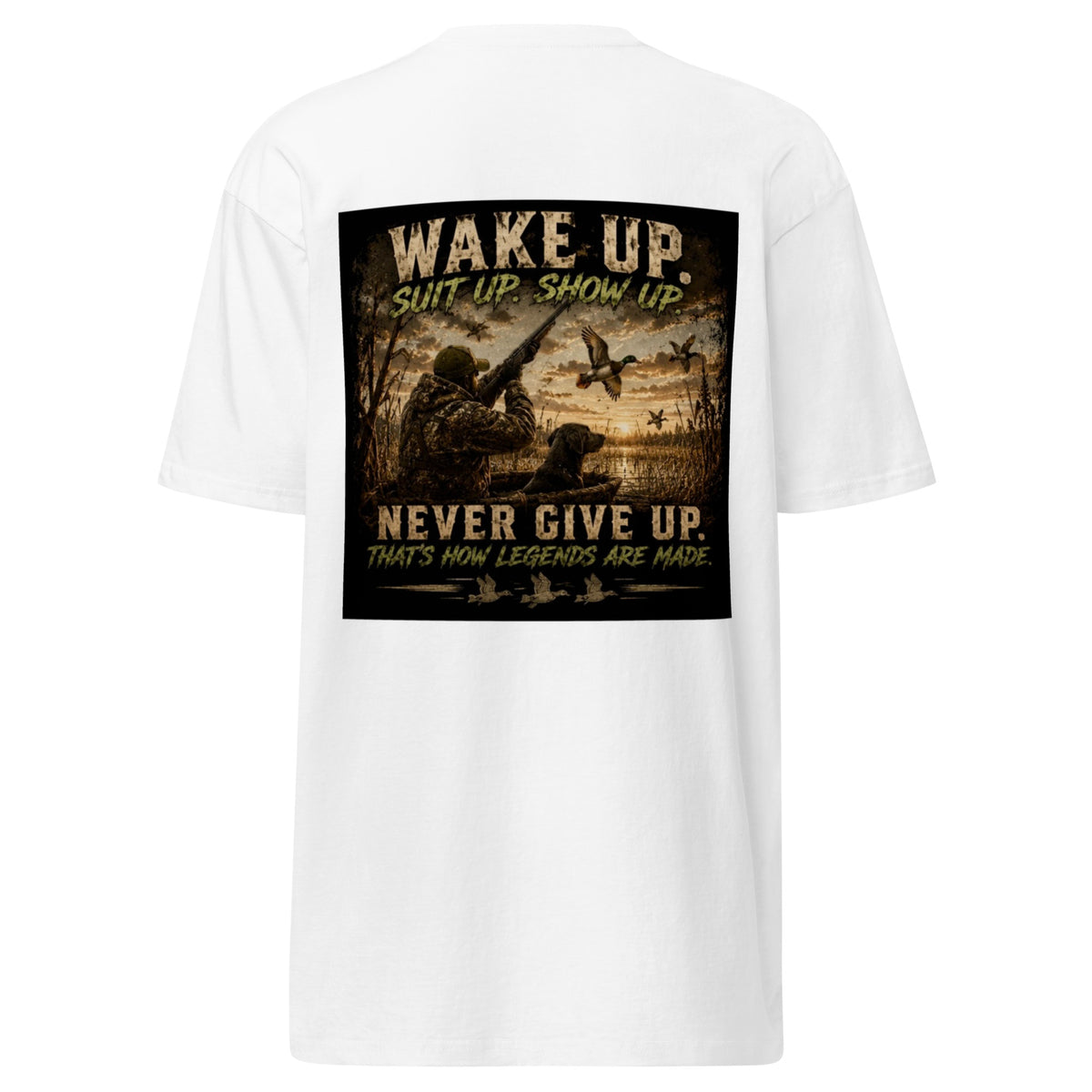 Wake Up. Suit Up. Show Up. Never Give Up.